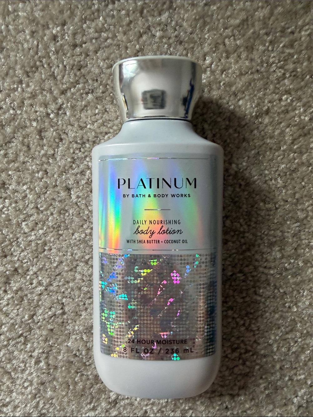 Bath & Body Works Platinum Daily Nourishing Body Lotion - White & Silver